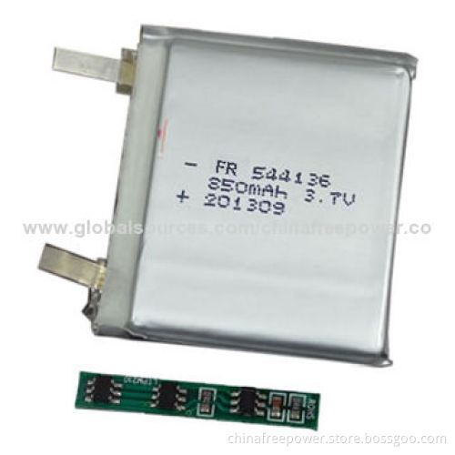 850mAh Lithium Polymer Battery, Safe and Thin